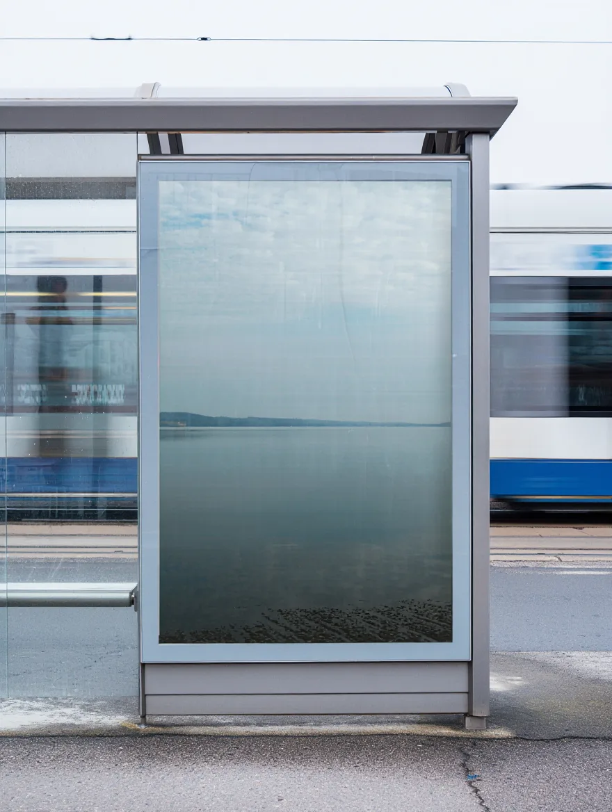 Outdoor-billboard ved havnefront