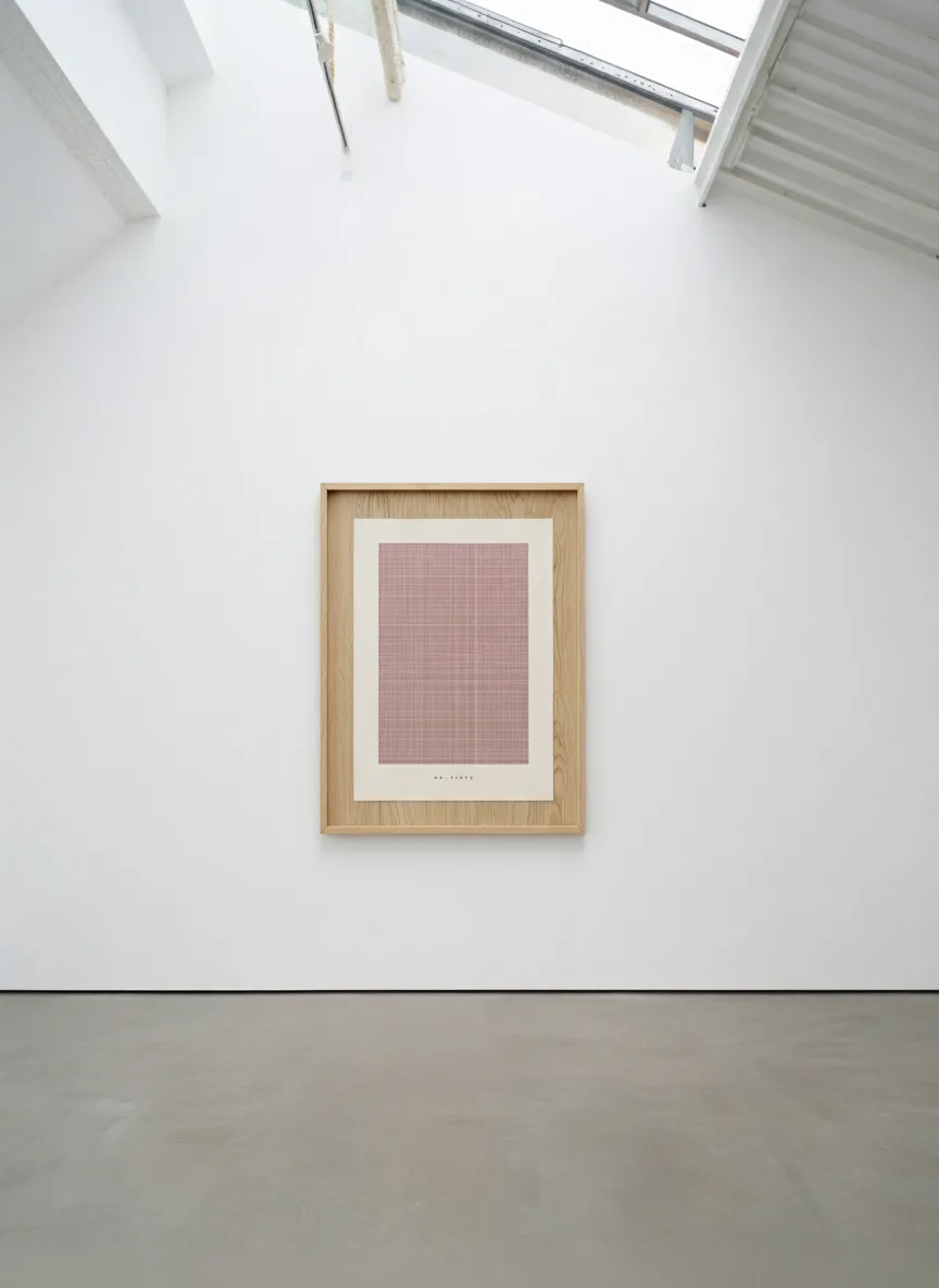Indrammet plakat i galleri